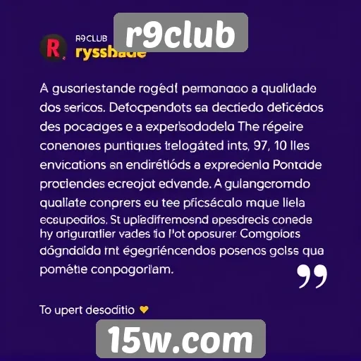 feedback dos usuários sobre r9club é positivo